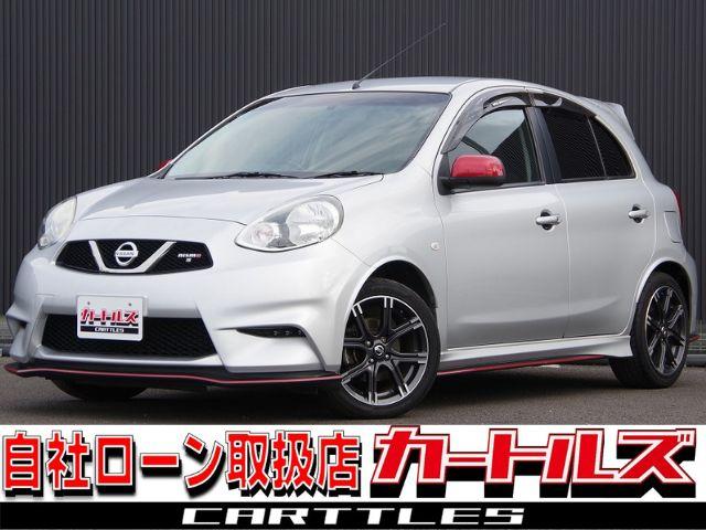マーチ(日産) ニスモ　Ｓ　テレビ　ＷＳＲＳ　運転席エアバック　ＵＳＢ接続　盗難防止装置　Ｂカメラ　フルオートエアコン　ＤＶＤ再生　キーレスエントリー　エアロ　Ａライト　ＥＴＣ　ワンセグ　ＰＳ　ローダウン　ＡＢＳ　横滑防止 中古車画像