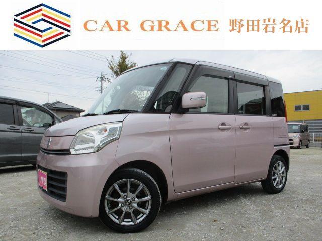 スペーシア(スズキ) T 車検令和8年9月 インタークーラーターボ SDナビ 地デジフルセグテレビ CD バックカメラ HIDライト フォグランプ 両側パワースライドドア タイミングチェーン Aftermarketアルミホイール スマートキー 中古車画像