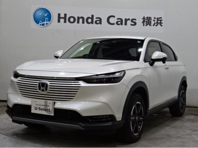 ヴェゼル(ホンダ) e:HEVX HondaSENSING 前後ドラレコ メモリーナビ リアカメラ ETC ワイヤレス充電 純正アルミ LEDライト ワンオーナー フルセグTV Bluetooth USB パーキングセンサー 禁煙 中古車画像