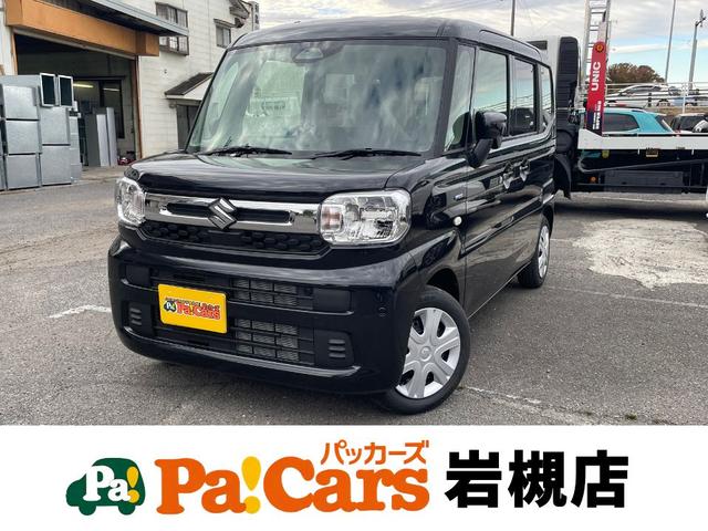 スペーシア(スズキ) ハイブリッドＸ　届出済未使用車　運転席エアバッグ　デュアルセンサーブレーキ　ＬＫＡＳ　サイドエアバッグ　運転席助手席エアバッグ　前席シートヒーター　ＬＥＤ　ＥＳＰ　スマートキー　リモコンキー　ベンチシート　ＡＢＳ 中古車画像