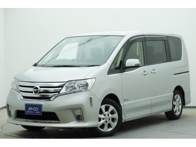 セレナ(日産) ハイウェイスター　Ｓ−ハイブリッド　ＥＴＣ　バックカメラ　オートクルーズコントロール　両側電動スライドドア　スマートキー　アイドリングストップ　３列シート　ウォークスルー　ＣＶＴ　アルミホイール　ＣＤ　ＤＶＤ再生　ＵＳＢ 中古車画像