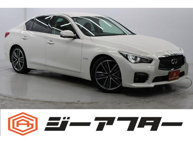 スカイライン(日産) ３５０ＧＴ　ハイブリッド　タイプＳＰ　禁煙車　純正８インチナビ　フルセグ　全周囲カメラ　プロパイロット　レーダークルーズ　障害物センサー　黒革シート　電動シート　シートヒーター　純正１９インチＡＷ　電動チルトステアリング　ＬＥＤ　ＥＴＣ 中古車画像