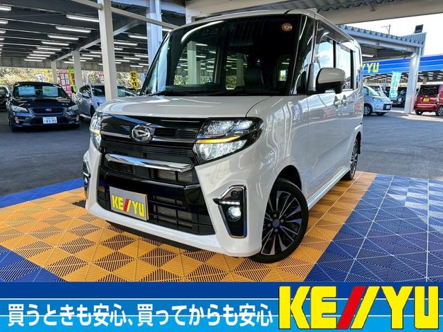 タント(ダイハツ) カスタムRS 4WD■北海道仕入【ターボ・9型ナビ・全方位・ ヒーター付スーパースライドシート・禁煙・1オーナー・衝突軽減・両電動スライド・ハーフレザー】追従クルコン/HDMI/ピラーレス/車線逸脱警報/連動ドラレコ/純正15AW/ソナー/リアスポ/保証書/ 中古車画像