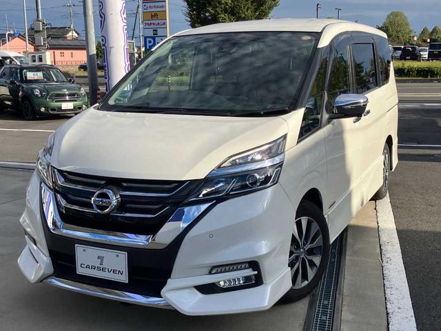 セレナ(日産) ハイウェイスター　ＶセレクションＩＩ　純正ナビ　ＥＴＣ　全方位カメラ　ドライブレコーダー　両側電動スライドドア　衝突軽減装置　スマートキー　純正アルミホイール　純正ＬＥＤライト　スマートキー　アイドリングストップ　クルーズコントロール 中古車画像