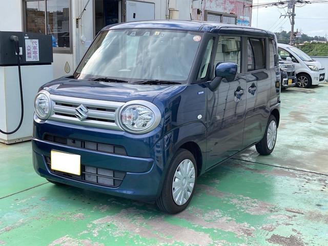 沖縄の中古車 スズキ ワゴンＲスマイル 支払総額 185万円 リ済込 2021(令和3)年 456km ブルーグレー