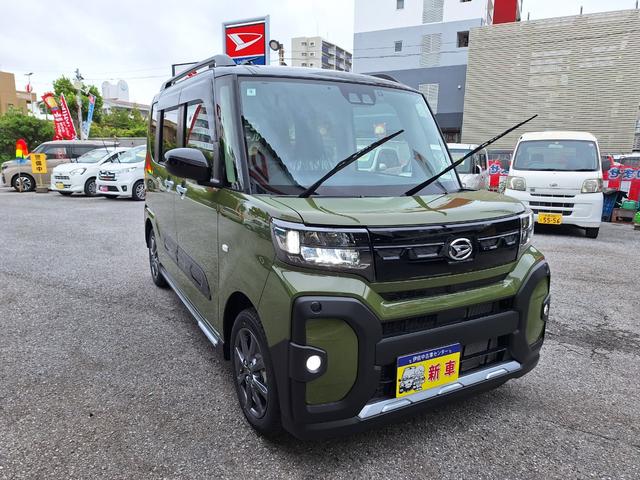 宜野湾市 （有）伊佐中古車センター ダイハツ タント 　９インチモニター　ＢＫカメラ　ドライブレコーダー前後　ＥＴＣ車載器 ブラックマイカメタリックフォレストカーキメタリック 10km 2024(令和6)年