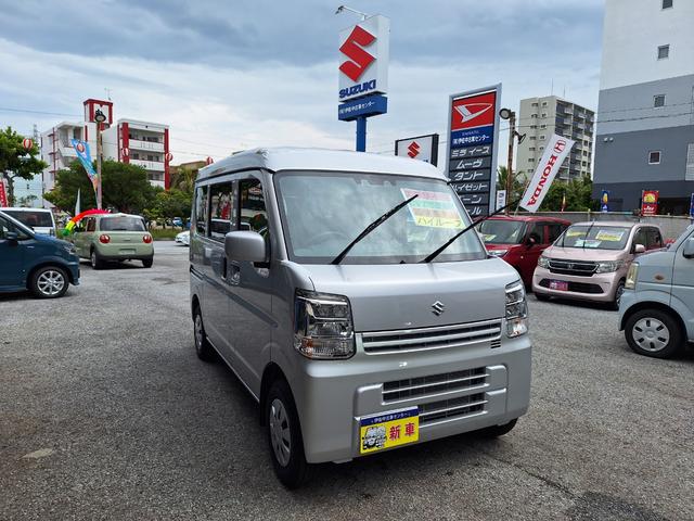 沖縄の中古車 スズキ エブリイ 支払総額 159万円 リ済込 2024(令和6)年 4km シルキーシルバーメタリック