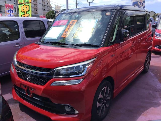 沖縄県の中古車ならソリオバンディット ハイブリッドＳＶ　デュアルカメラブレーキサポート　純正ナビ／ＴＶ／ＤＶＤ／Ｂｌｕｅｔｏｏｔｈ　全方位モニター　ＥＴＣ　キーフリー　プッシュスタート　左側パワースライドドア　純正アルミホイール