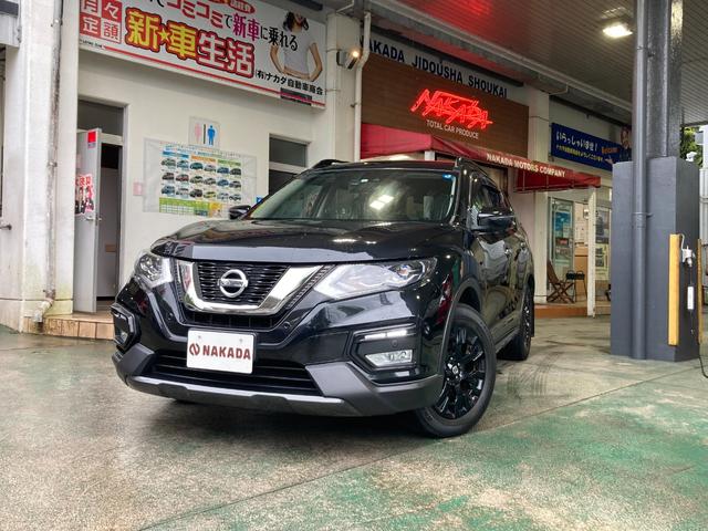 沖縄県の中古車ならエクストレイル 　純正９インチナビ　ブルーレイ対応　アラウンドビューモニター　デジタルインナーミラー　ＥＴＣ　フロントドライブレコーダー　ＪＡＯＳマッドガード　７人乗り３列シート