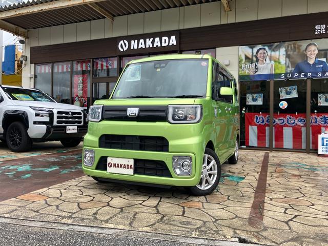 沖縄県の中古車ならウェイク ＬリミテッドＳＡＩＩＩ　衝突軽減ブレーキ　純正ナビＴＶ　全方位カメラ　バックカメラ　両側電動スライドドア　ＬＥＤヘッドライト　ＥＴＣ　スペアキー２個　プッシュスタート