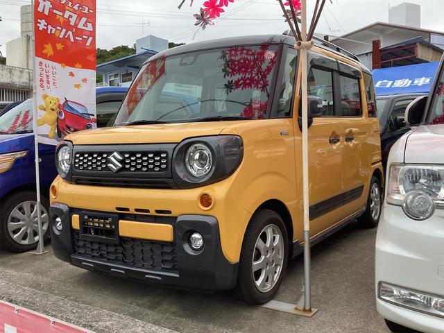 沖縄県の中古車ならスペーシアギア ハイブリッドＸＺ　両側パワースライドドア　オートエアコン　プッシュスタート　スマートキー　ナビ