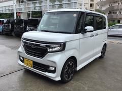 N-BOXカスタム G・Lターボホンダセンシング 2年保証 SDナビ・フルセグTV・CD・DVD・Bluetooth・バックカメラ・ビルトインETC・アイドリングストップ・両側電動スライドドア・衝突軽減ブレーキ・横滑り防止装置・プッシュスタート 中古車画像