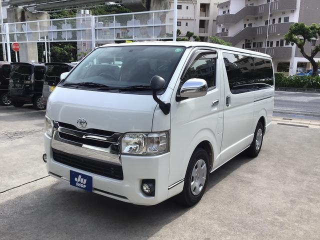 ハイエースバン(トヨタ) ロングスーパーＧＬ　ＳＤナビ・フルセグＴＶ・ＣＤ・ＤＶＤ・Ｂｌｕｅｔｏｏｔｈ・バックカメラ・ＥＴＣ・オートエアコン・光軸調整・ドアバイザー・プライバシーガラス・スマートキー・プッシュスタート 中古車画像