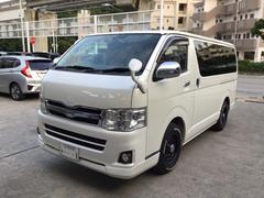 ハイエースバン ロングスーパーGL ディーゼル メモリーナビ・フルセグTV・Bluetooth・バックカメラ・ドラレコ・VIPERセキュリティ・レーダー探知機・ベッドキット・VALENTI製テールランプ・DAYTONAホイール・キーレス 中古車画像