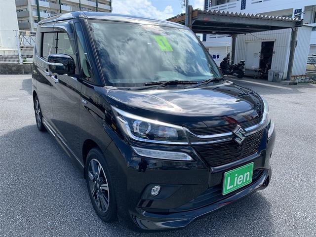 ソリオバンディット(スズキ) ハイブリッドＭＶ　本土仕入れ３６０°アランドビューカメラ付きフルセグＴＶナビブルートゥスデジタルインナーミラー型ドラレコ前後クルーズコントロールステアリングスイッチＬＥＤヘッドライトＵＳＢＥＴＣ前後ソナーセンサー 中古車画像