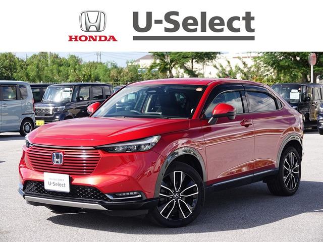 ヴェゼル(ホンダ) ｅ：ＨＥＶＺ　ＦＯＰナビ　ドラレコ　スマートキー、ＥＴＣ、リアカメラ、カーナビ、オーディオＣＤ、ＴＶ、フロアマット、ドアバイザー　防錆済　Ｒカメラ　フルセグテレビ　スマ−トキ−　ＥＴＣ車載器　アクティブクルーズ 中古車画像