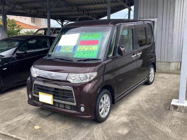 沖縄県の中古車ならタント カスタムＸスペシャル　ナビ　ＴＶ　バックカメラ　左側パワースライドドア　アルミホイール