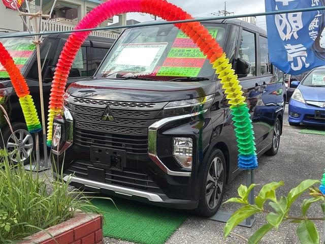 沖縄県中頭郡西原町の中古車ならｅＫクロススペース Ｇ　プラスエディション　ナビ　ＴＶ　Ｂｌｕｅｔｏｏｔｈ　バックモニター　全方位モニター　ＥＴＣ　両側パワースライドドア　純正アルミホイール　アイドリングストップ　スマートキー　ＬＥＤヘッドライト