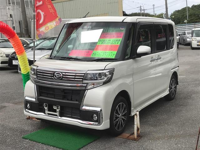 沖縄県の中古車ならタント カスタムＸ　トップエディションＶＳ　ＳＡＩＩＩ　緊急ブレーキ