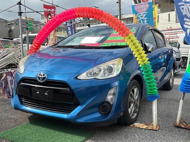 沖縄県の中古車ならアクア Ｇ　純正ナビ　ＴＶ　Ｂｌｕｅｔｏｏｔｈ　ステアリングスイッチ　ドライブレコーダー　ＥＴＣ　キーレス　オートクルーズコントロール