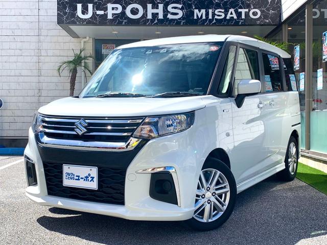 沖縄県の中古車ならソリオ ハイブリッドＭＸ　ＯＰ１０年保証対象車　スズキセーフティーサポート　レーダークルーズコントロール　純正１５インチアルミ