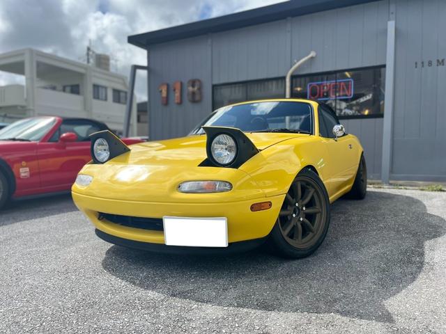 ２年車検、希少６速、１８００、車高調、新品ホロ、 ワタナベ１６ｉｎ、調整式アッパーアーム、ノーマル風フェンダー加工
