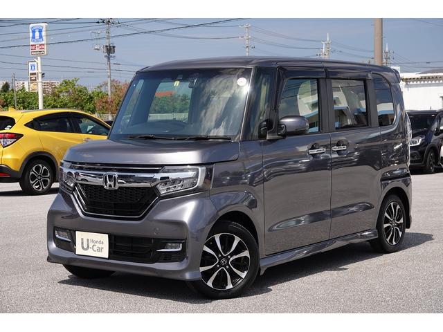 沖縄県の中古車ならＮ－ＢＯＸカスタム Ｇ・Ｌホンダセンシング　純正ナビ・バックカメラ・オーディオ・ＴＶ・ドラレコ・片側パワースライドドア・錆止付ワンオーナー車内外装クリーニング済