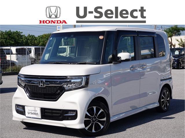 沖縄県那覇市の中古車ならＮ－ＢＯＸカスタム Ｇ・Ｌホンダセンシング　純正ナビ　スマートキー、リアカメラ、カーナビ、ＴＶ、フロアマット、ドアバイザー　防錆済　地デジＴＶ　サイドカメラ　助手席エアバッグ　キーレス　アイドリングＳＴ　スマ－トキ－　ナビＴＶ　ＥＴＣ　ＵＳＢ