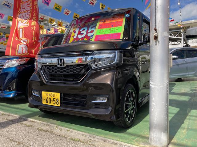 沖縄の中古車 ホンダ Ｎ－ＢＯＸカスタム 車両価格 135万円 リ済別 2020(令和2)年 5.2万km ＤブラウンＭ