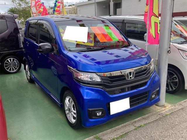 沖縄県うるま市の中古車ならＮ－ＷＧＮカスタム Ｇ　ＳＳ２トーンカラースタイルパッケージ　ナビ　ＴＶ　バックモニター　プッシュスタート　スマートキー　アイドリングストップ　ステアリングスイッチ