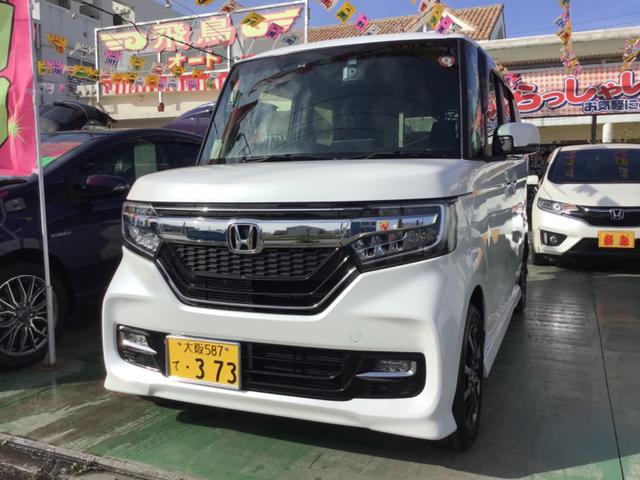 沖縄県の中古車ならＮ－ＢＯＸカスタム Ｇ・Ｌホンダセンシング　パナソニックナビ　フルセグ　Ｂｌｕｅｔｏｏｔｈ　ＤＶＤ　バックモニター