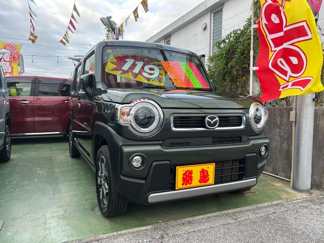沖縄県の中古車ならフレアクロスオーバー ハイブリッドＸＳ　ケンウッドナビ　ＴＶ　Ｂｌｕｅｔｏｏｔｈ　バックモニター　ヘッドライトＬＥＤ　フォグランプＬＥＤ　コーナーセンサー　純正アルミホイール