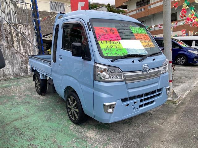 沖縄の中古車 ダイハツ ハイゼットトラック 車両価格 92万円 リ済込 2020(令和2)年 9.1万km ブルー