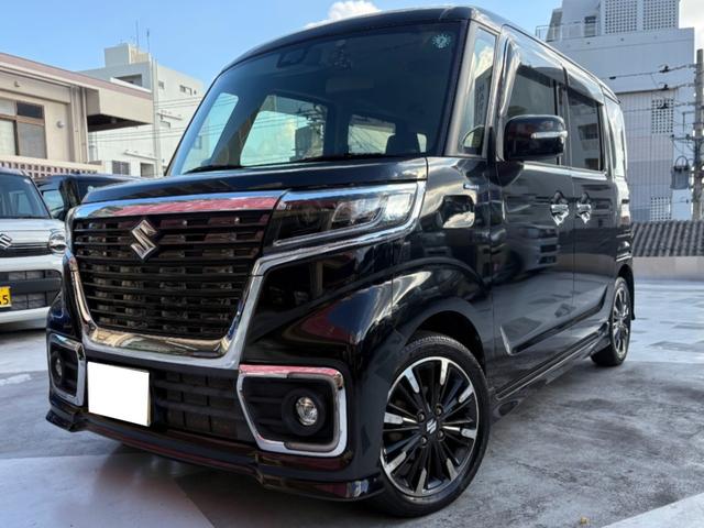 沖縄県浦添市の中古車ならスペーシアカスタム ハイブリッドＸＳ　ブルートゥース対応ナビ・フルセグＴＶ・ＤＶＤ／バックカメラ／ドライブレコーダー／ステアリングリモコン／両側パワースライドドア／スリムサーキュレーター／運転側シートヒーター