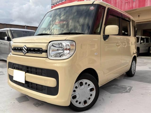 スペーシア(スズキ) ハイブリッドG ブルートゥース対応CD・USB・AUX付プレーヤー/オートエアコン/プッシュボタンスタート/シートカバー(ブラック)/ドライブレコーダー 中古車画像