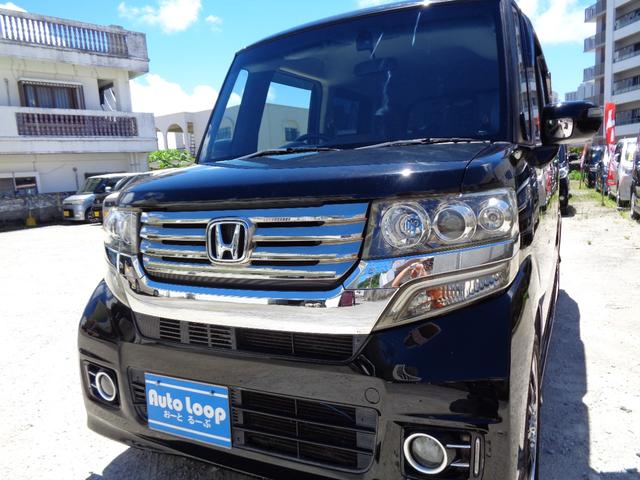 沖縄の中古車 ホンダ Ｎ－ＢＯＸカスタム 車両価格 75万円 リ済込 2012(平成24)年 10.4万km ブラック
