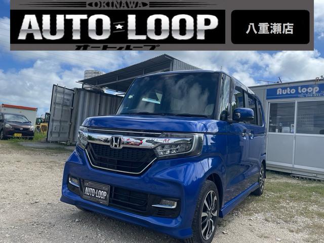 沖縄県の中古車ならＮ－ＢＯＸカスタム Ｇ・Ｌホンダセンシング　左側パワースライドドア　テレビナビ　ブルートゥース　バックカメラ　衝突軽減ブレーキ　アイドリングストップ　ＥＴＣ付き　プッシュスタート　スマートキー