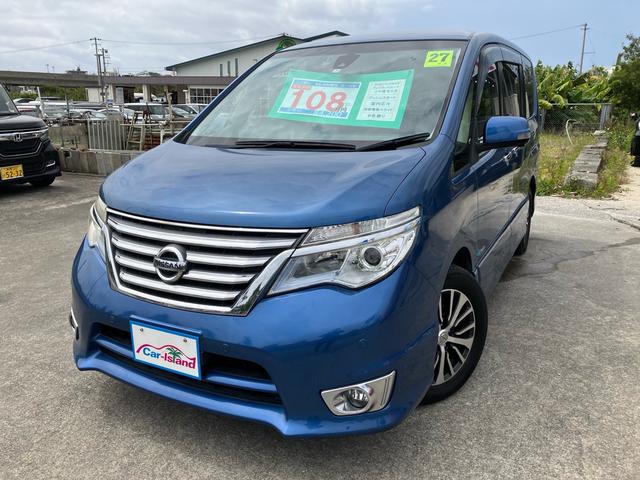 沖縄県の中古車ならセレナ ハイウェイスター　Ｖセレ＋セーフティＩＩ　ＳＨＶ　フリップダウンモニタ　両側電動スライド　アラウンドビューモニター　フルセグＴＶナビ／Ｂｌｕｅｔｏｏｔｈ　衝突軽減カメラ　コーナーセンサー