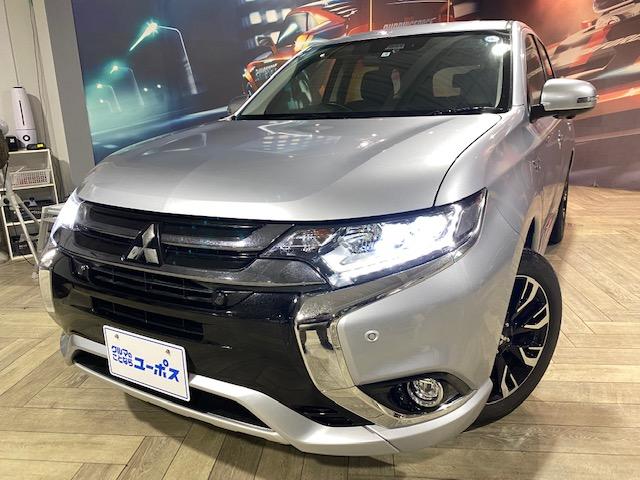 沖縄県那覇市の中古車ならアウトランダーＰＨＥＶ Ｇナビパッケージ　ハーフレザーシート　パワーバックドア　全方位モニター　　　衝突被害軽減ブレーキ　レーンキープアシスト　フロント席パワーシート　クリアランスソナー