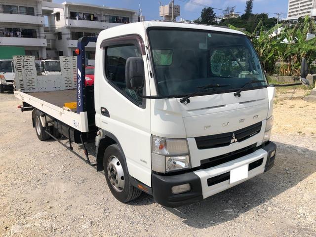 沖縄県の中古車ならキャンター 　キャリアカー積載車・極東製フラトップＺｅｒｏ　ラジコン付・最大積載量３．６ｔ・ウインチ・ＡＴ・軽油