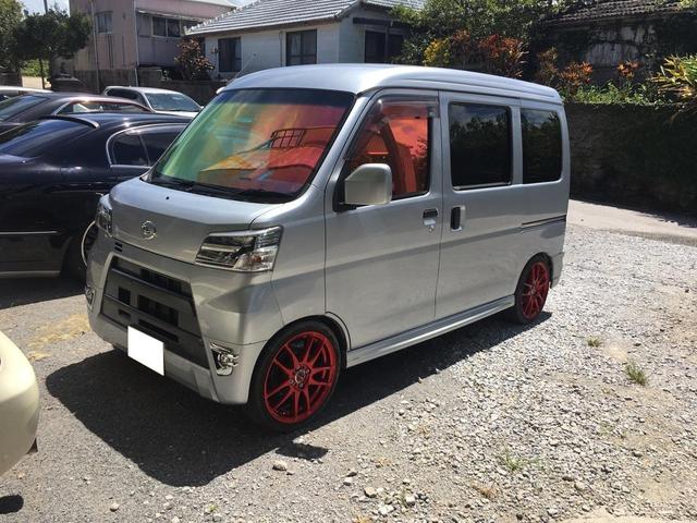 ハイゼットカーゴ(ダイハツ) クルーズターボ　ワンオーナー　禁煙車　５速　エコアイドル　社外ナビ 中古車画像