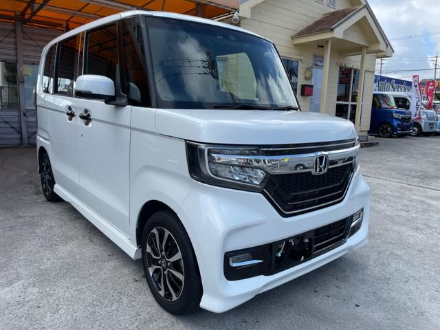 沖縄県の中古車ならＮ－ＢＯＸカスタム Ｇ・Ｌホンダセンシング　本土車両　純正ギャザスナビ　フルセグＴＶ　Ｂｌｕｅｔｏｏｔｈ　ＵＳＢ　ＥＴＣ　バックモニター　ドラレコ　パワースライドドア　ワンオーナー車　カープレミア故障保証費用込み