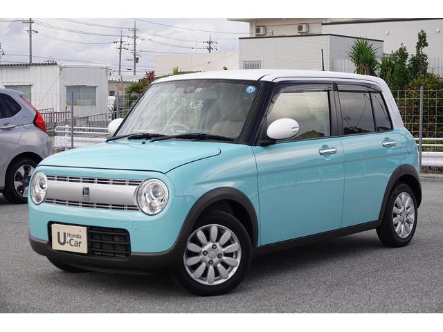 沖縄の中古車 スズキ アルトラパン 支払総額 77.6万円 リ済込 2015(平成27)年 8.8万km フレンチミントＰＭ／ホワイト２トーンルー