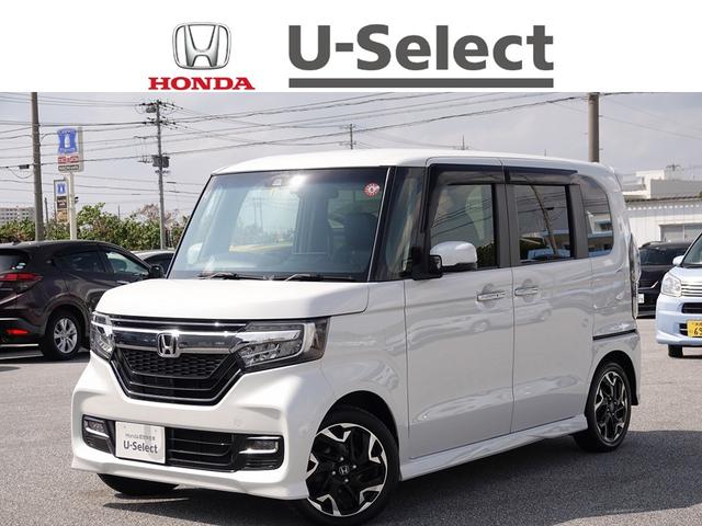 沖縄の中古車 ホンダ Ｎ－ＢＯＸカスタム 支払総額 159.5万円 リ済込 2019(平成31)年 2.6万km プラチナホワイト・パール