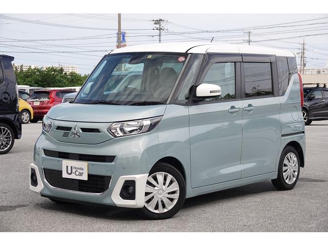 沖縄県の中古車ならｅＫスペース Ｇ　衝突軽減ブレーキ・純正ナビ・バックカメラ・オーディオ・ＴＶ・ドラレコ・両側パワースライドドア付内外装クリーニング済　フルセグ　全周囲カメラ　バックモニター　ドライブレコーダー　スマートキー　ＤＶＤ