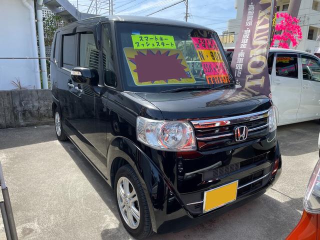 沖縄県の中古車ならＮ－ＢＯＸ Ｇ　ＳＳパッケージ　ナビ　バックモニター　両側パワースライドドア　純正アルミ　プッシュスタート　ベンチシート