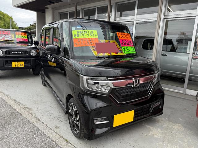N−BOXカスタム(ホンダ) G・Lターボホンダセンシング ナビTV ブルートゥース プッシュスタート 両側パワースライドドア ステアリングスイッチ DVD 中古車画像