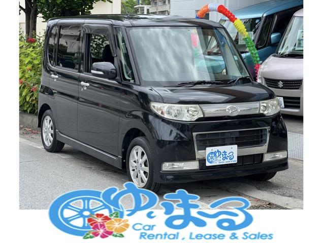 沖縄県の中古車ならタント カスタムＸリミテッド　－－－車検２年コミ－－－　ナビ　バックカメラ　パワースライドドア　ドライブレコーダー　ＥＴＣ　内地仕入れ　ＨＩＤヘッドライト　フォグランプ　キーレス　ウィンカーミラー　車検整備付き　保証付き