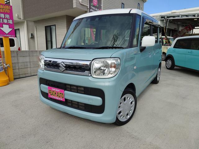 スペーシア(スズキ) 　ドライブレコーダー　ＥＴＣ　バックカメラ　両側電動スライドドア　ナビ　ＴＶ　クリアランスソナー　レーンアシスト　衝突被害軽減システム　スマートキー　アイドリングストップ　電動格納ミラー　シートヒーター 中古車画像