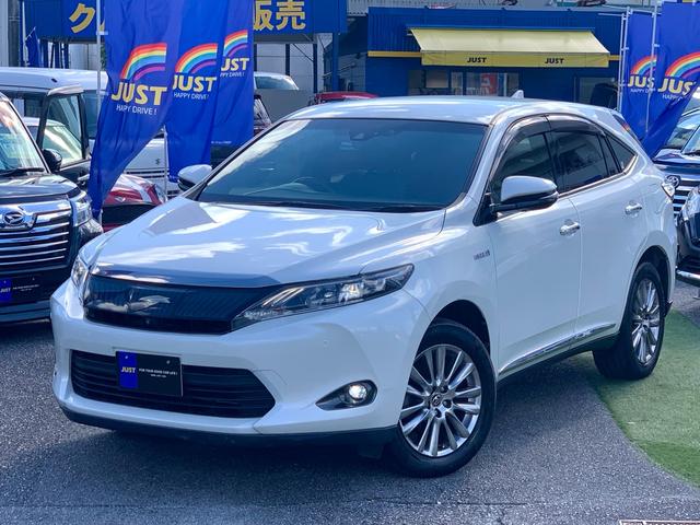 ハリアーハイブリッド(トヨタ) プレミアム　アドバンスドパッケージ　ＪＢＬプレミアムサウンド１１スピーカー・全方位カメラ・前後ソナー・レザーシート（電動）レーダークルーズ・レーンアシスト・ＴＶ・ＤＶＤ・ブルートゥース・ＵＳＢ・ＬＥＤライト・ＬＥＤフォグランプ・ＥＴＣ 中古車画像